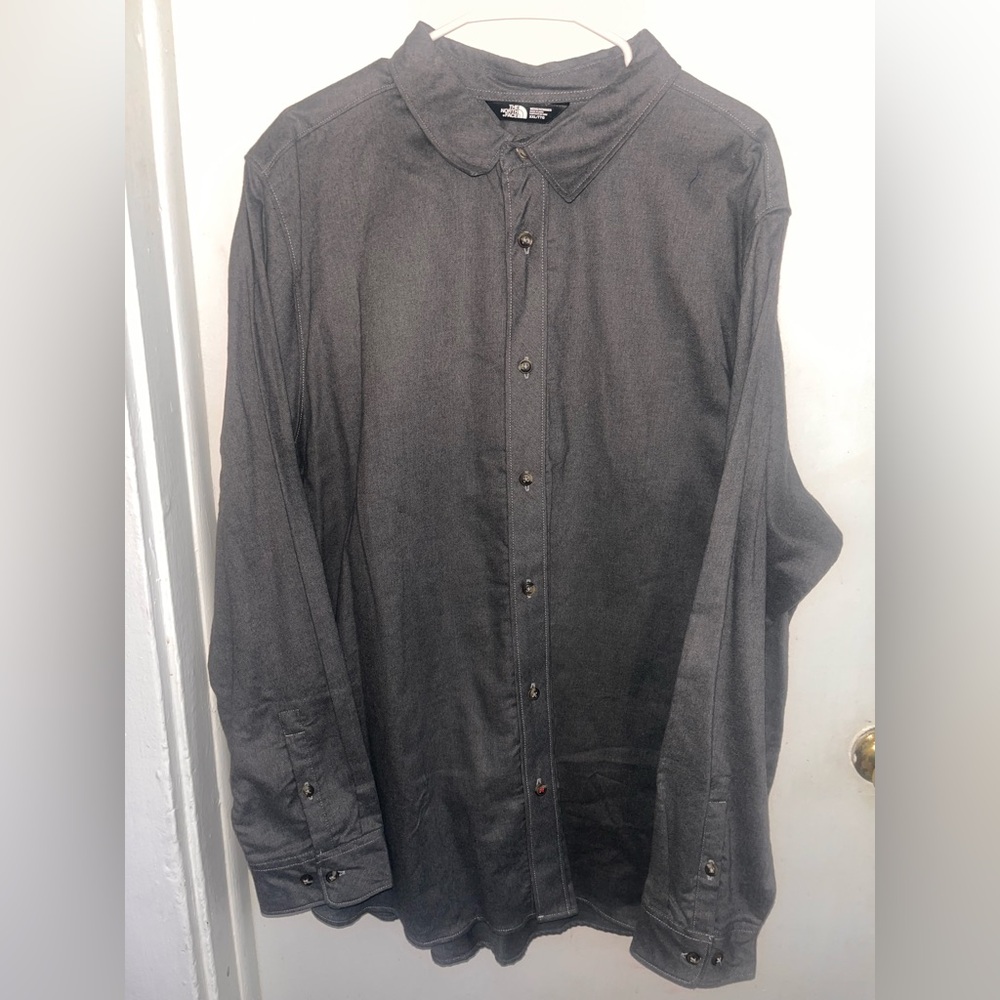 The North Face Gray Casual Button Down Shirt